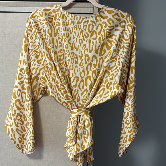 NWOT Rebecca Minkoff Angelina leopard blouse. - Picture 5 of 7